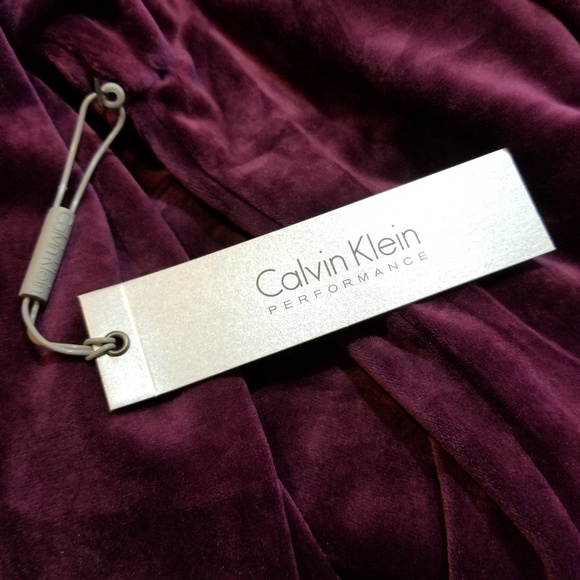 Calvin Klein Velvet Cold Shoulder Blouse Top - Picture 6 of 9